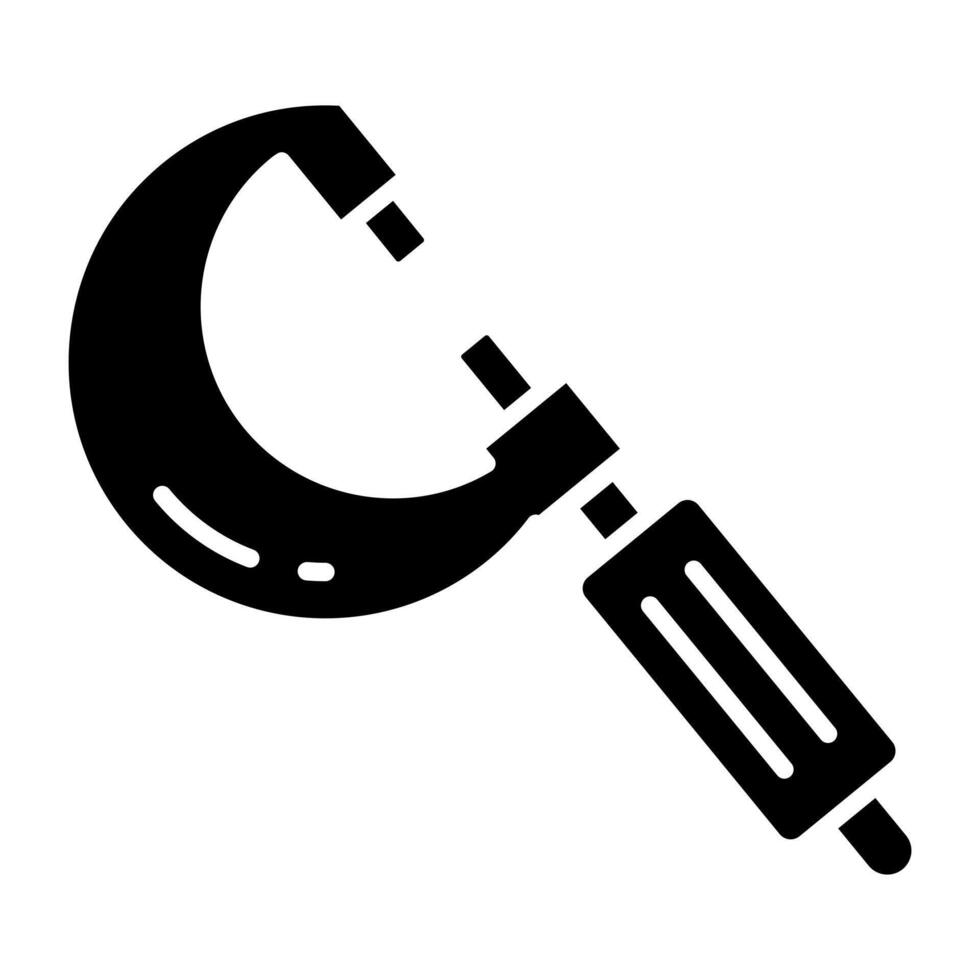 Premium download icon of screw gauge vector