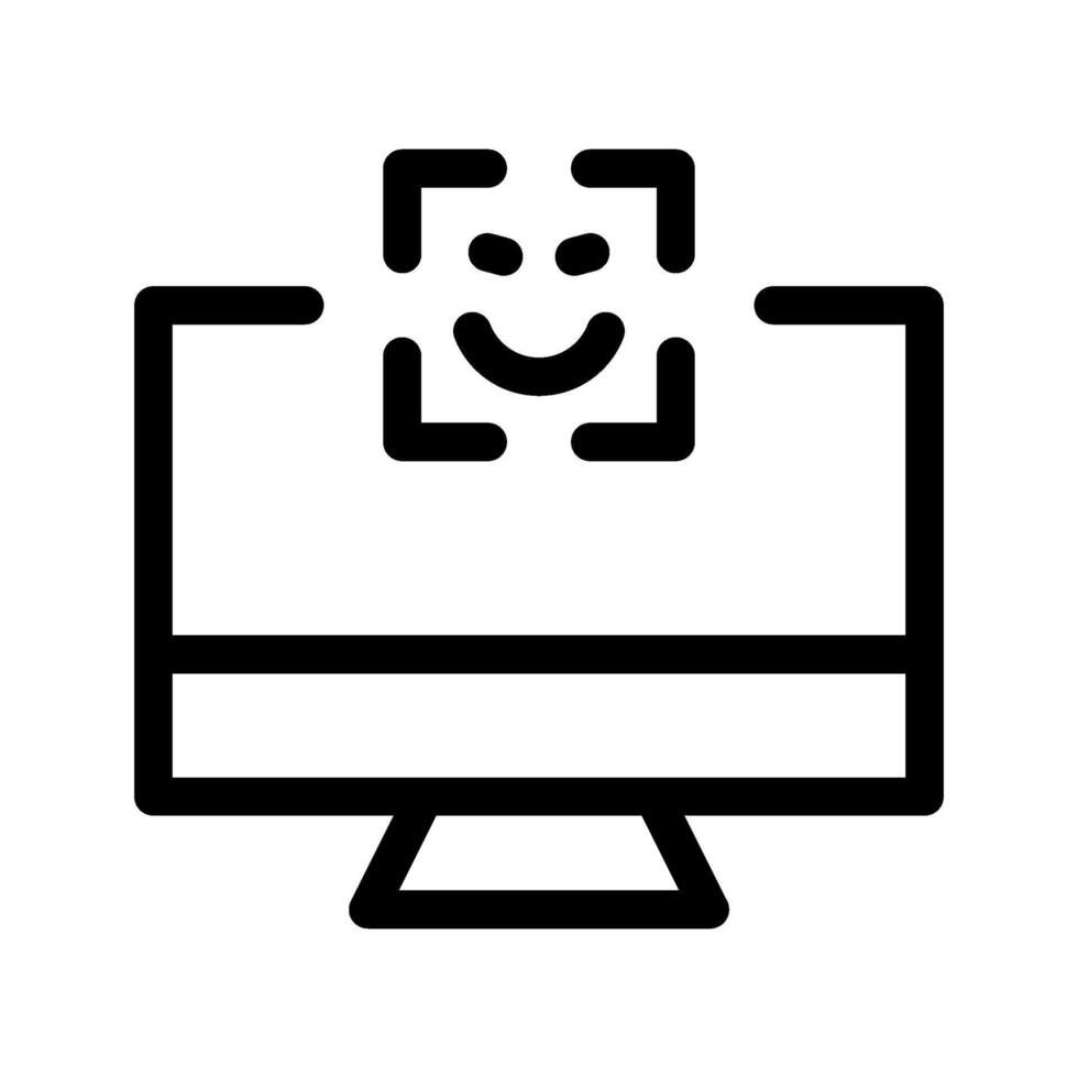 face id icon illustration vector