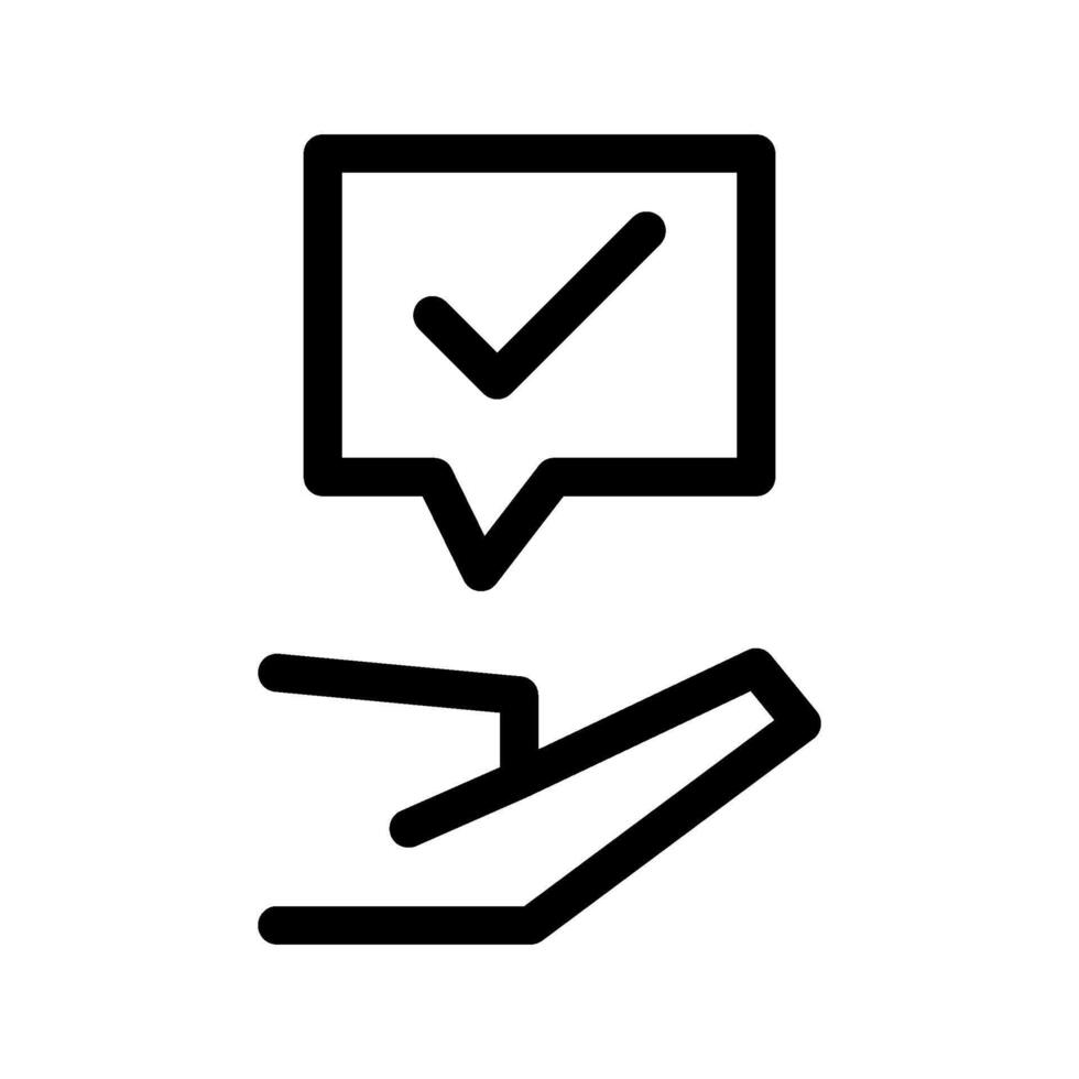 Advice Icon Black and White Illustration vector
