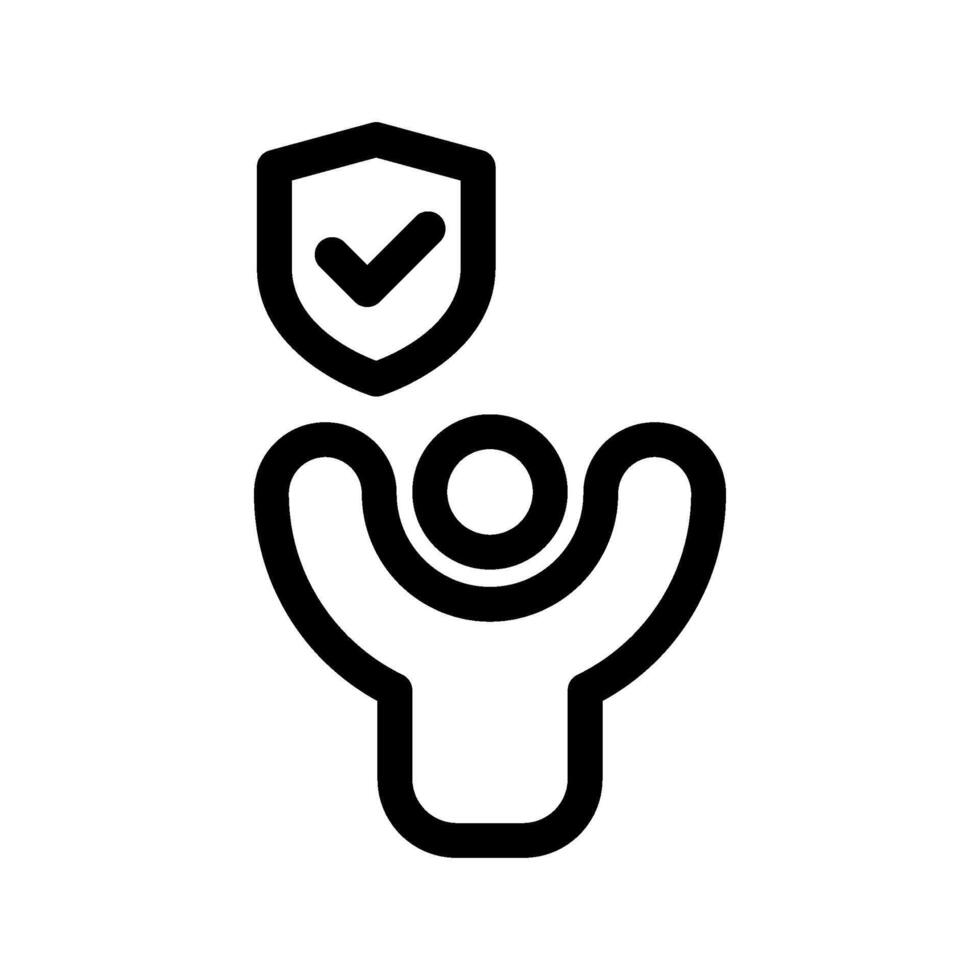 Trust Black and White Icon vector