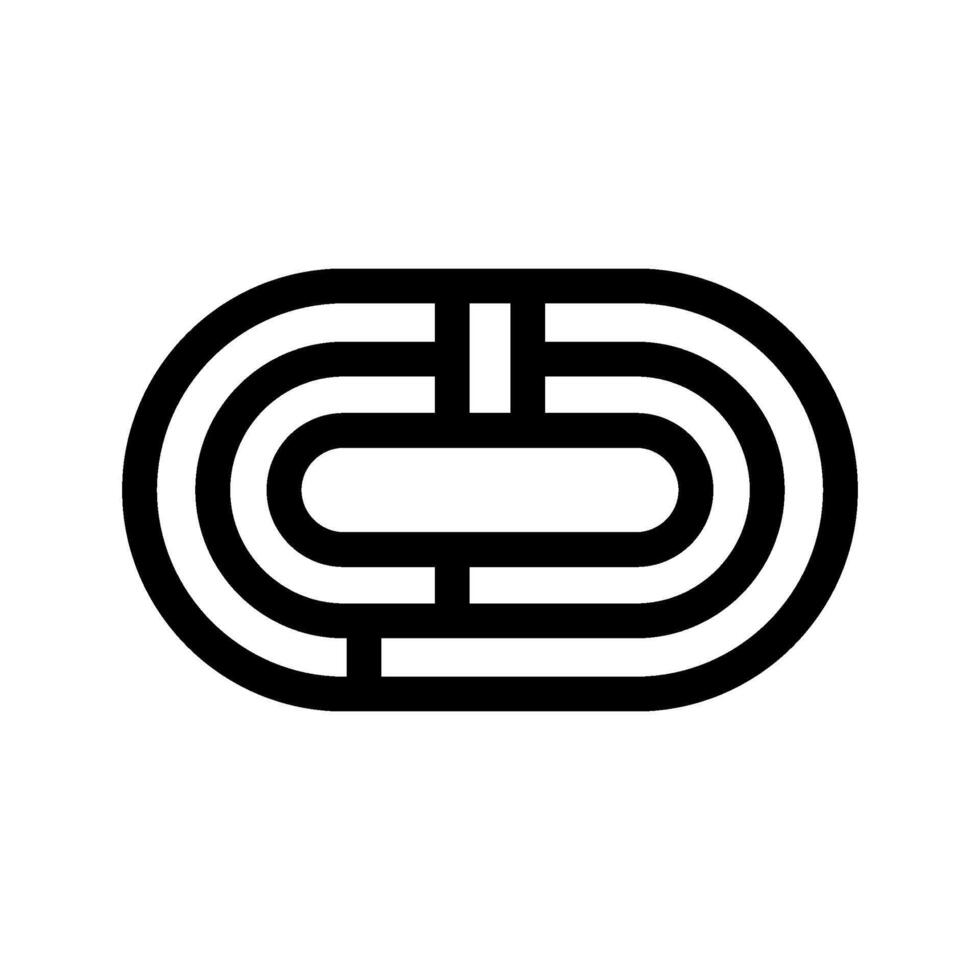 running track icon illustration vector