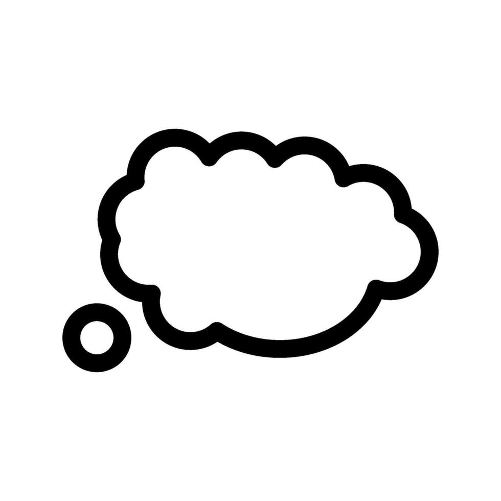 Speech Bubble Icon Black and White Illustration vector