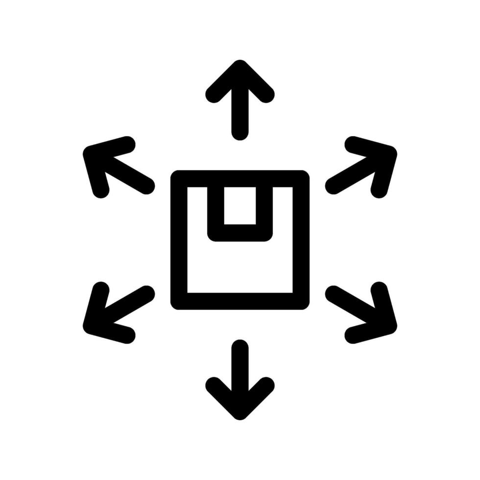 distribution icon illustration vector