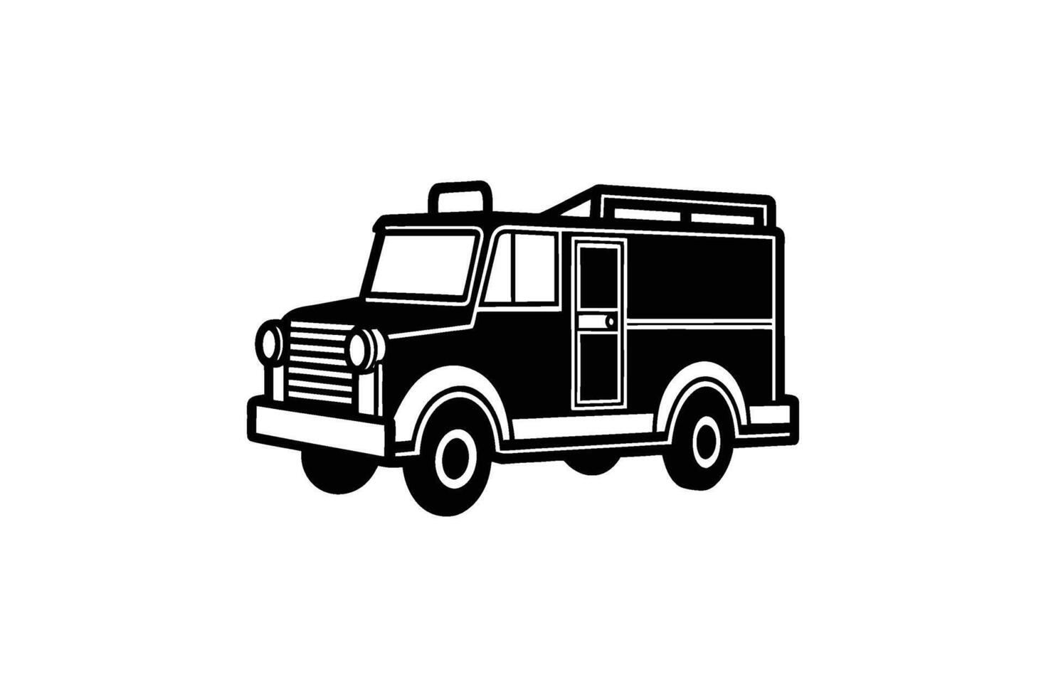 Fire truck icon illustration vector