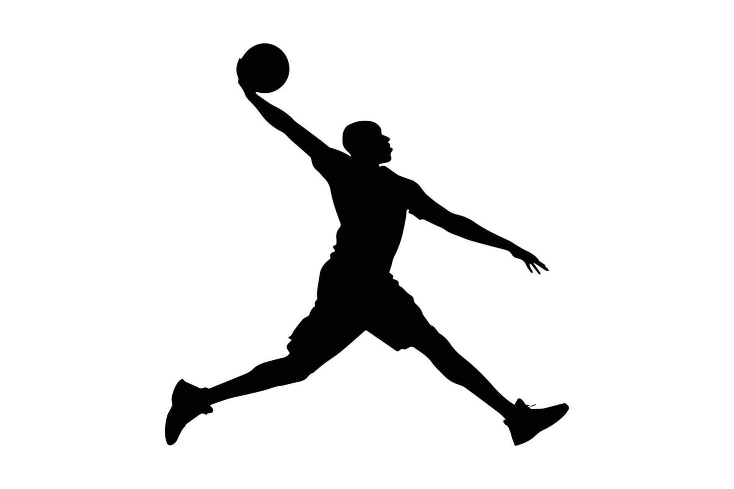 Basketball player silhouette vector