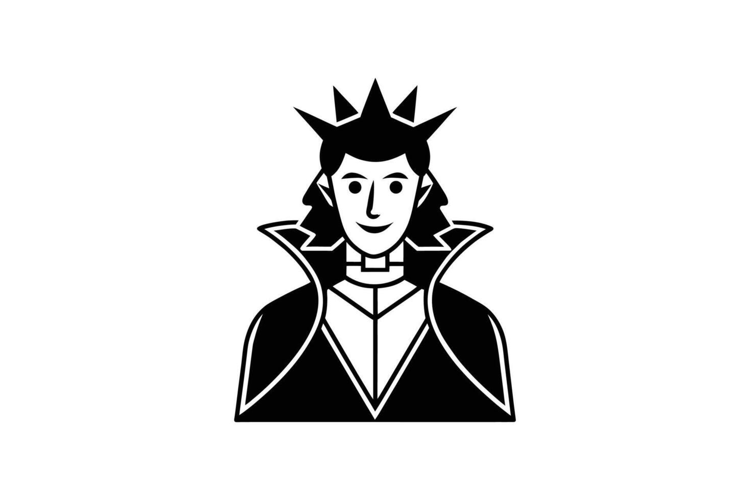 A black and white illustration of a man in a tuxedo vector