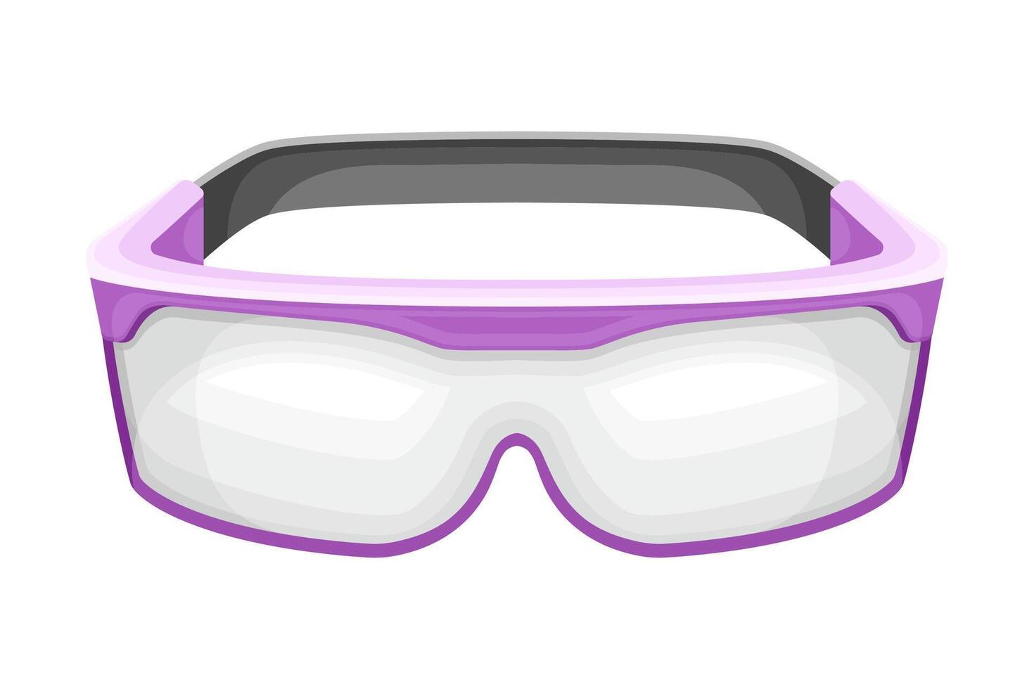 Winter Snow Goggles as Accessory and Protection Against Cold Weather Illustration vector