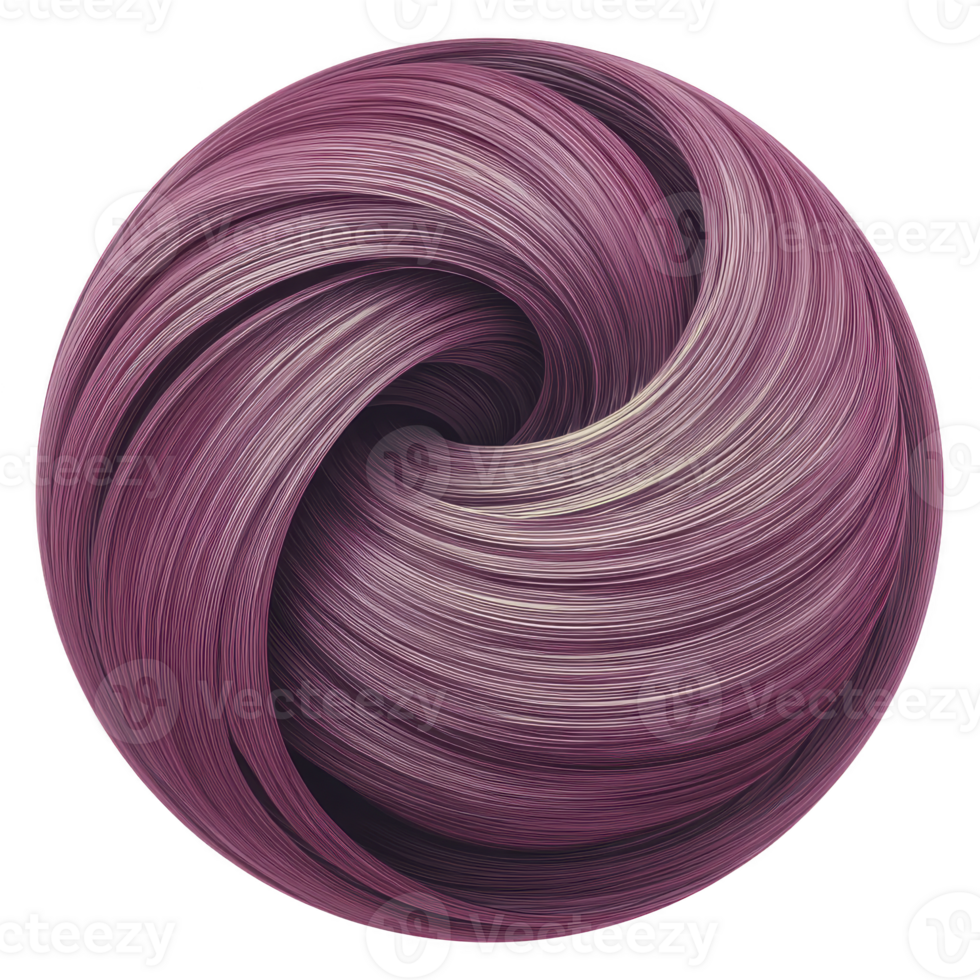 Swirling, abstract design in shades of purple and pink creates mesmerizing circular pattern, evoking sense of motion and depth. intricate lines and curves form harmonious and dynamic visual png
