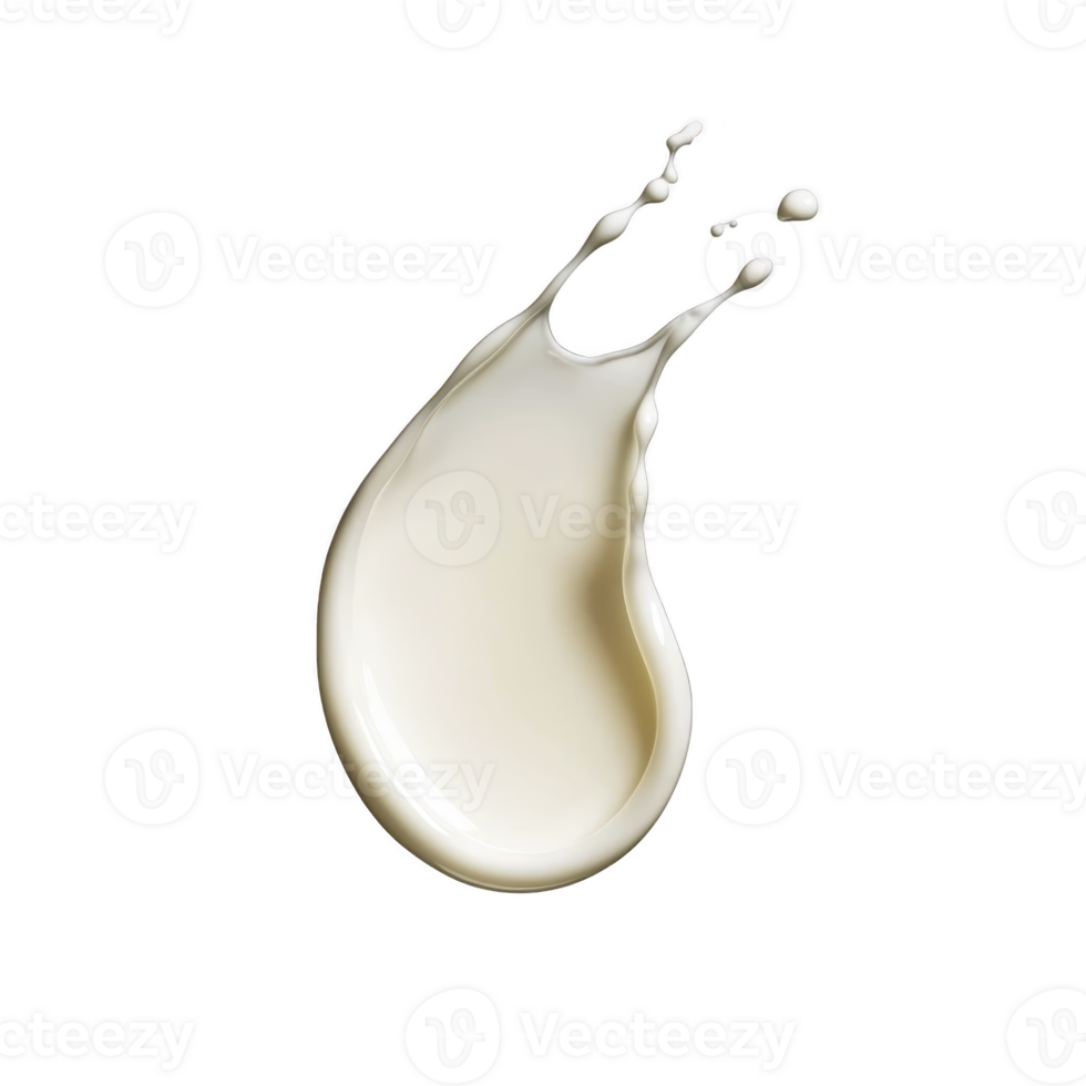 Splash of creamy white liquid captured mid air against transparency background, showcasing fluid motion and dynamic energy png