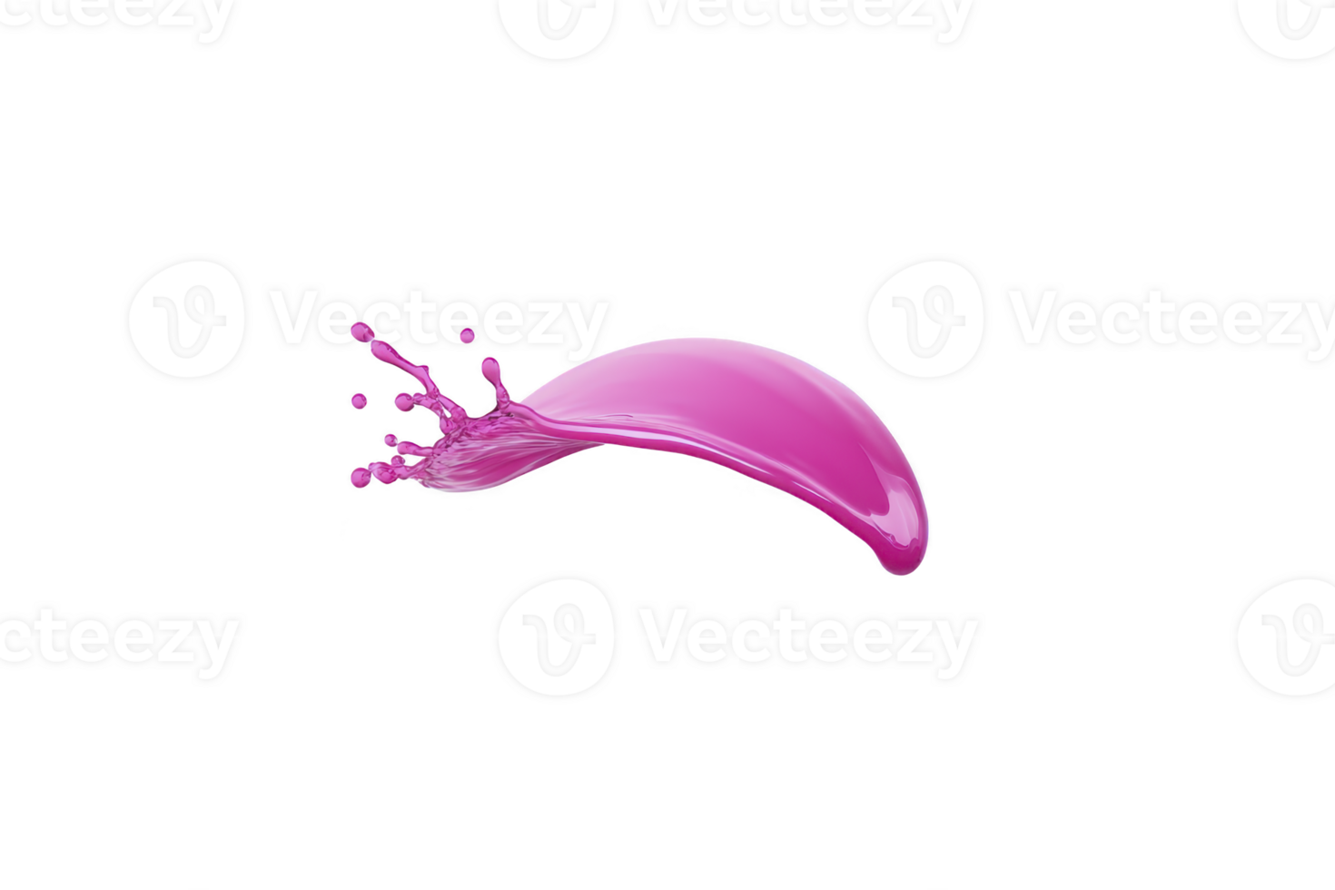 Vibrant splash of pink paint arcs gracefully through air, creating dynamic and energetic visual. fluid motion and vivid color evoke sense of creativity and movement png