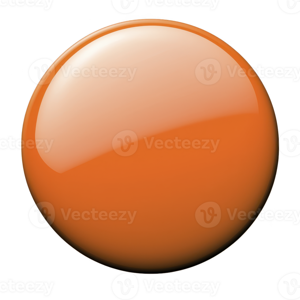 Shiny orange sphere with glossy surface and smooth texture, reflecting light. vibrant color and polished finish create modern and sleek appearance png
