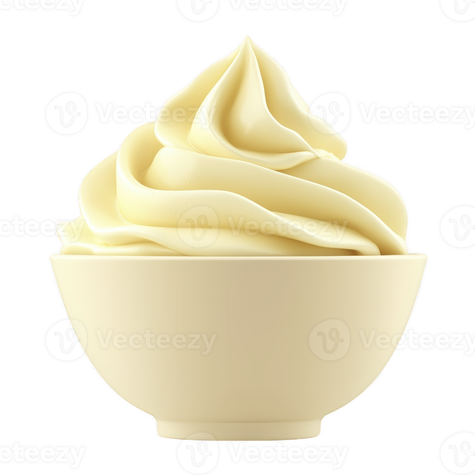 Bowl filled with creamy, smooth vanilla ice cream swirls, showcasing delicious and inviting texture. soft serve is elegantly presented, highlighting its rich and indulgent appearance png