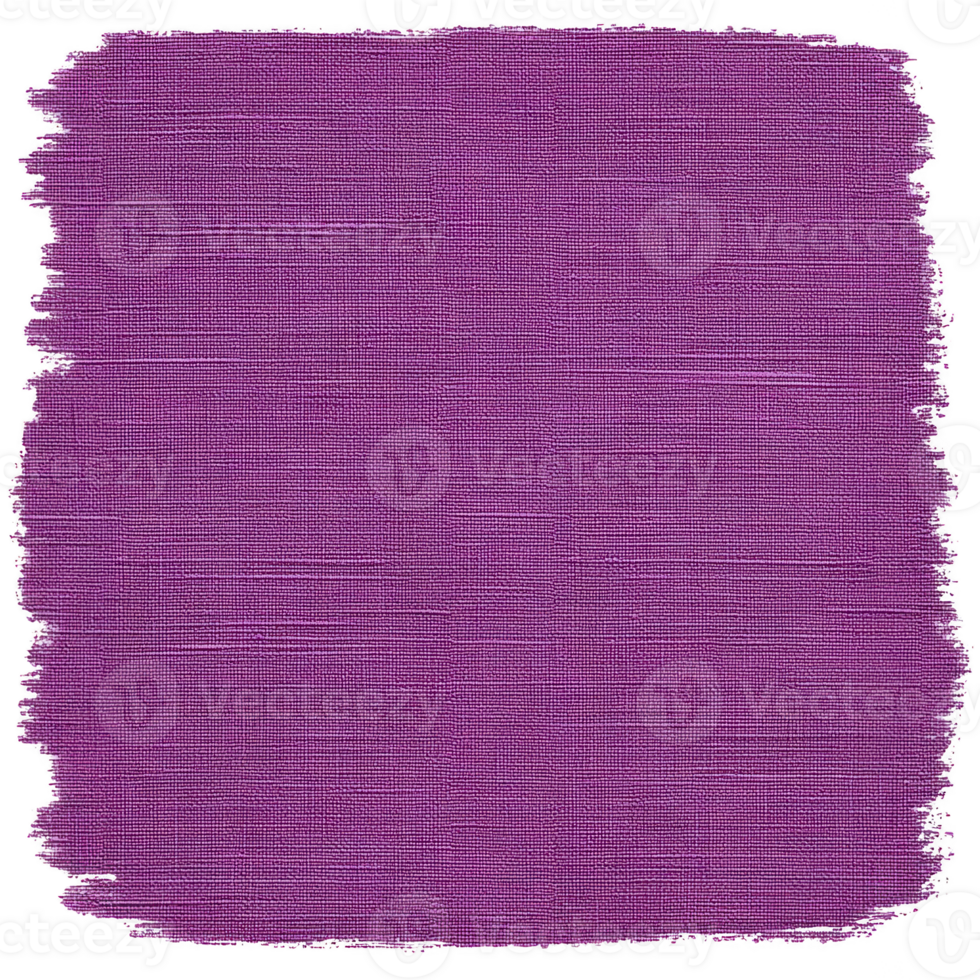 Textured purple canvas with rough, artistic border creates vibrant and creative background. fabric like texture adds depth and interest, making it ideal for design projects png