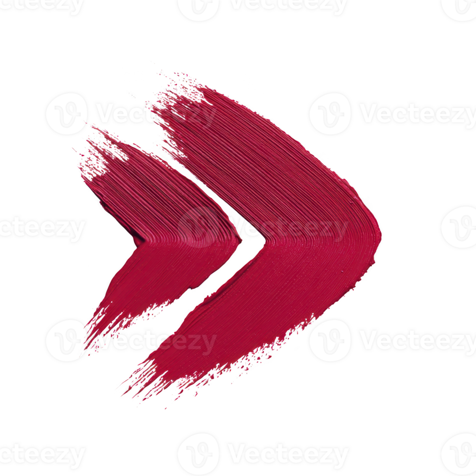 This features two bold, red brush strokes transparency background, creating dynamic and artistic effect. strokes are angled and parallel, resembling forward motion or direction.Red brush strokes png