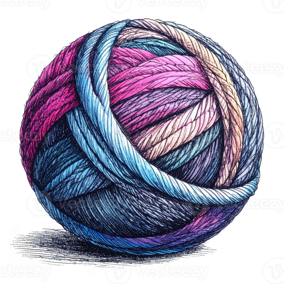 Yarn Ball on Transparent Background png