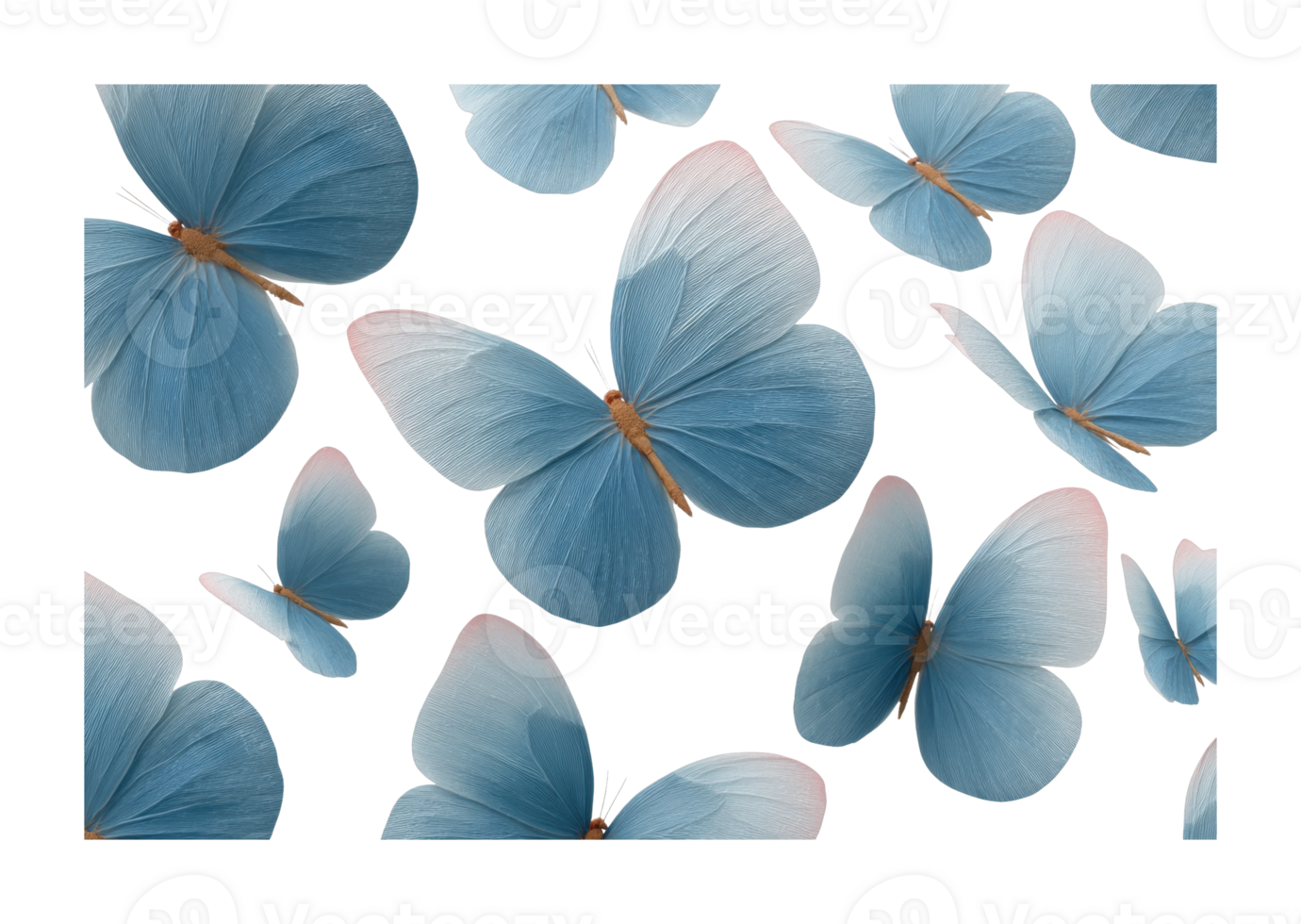 Blue butterflies in flight capturing elegance and grace png