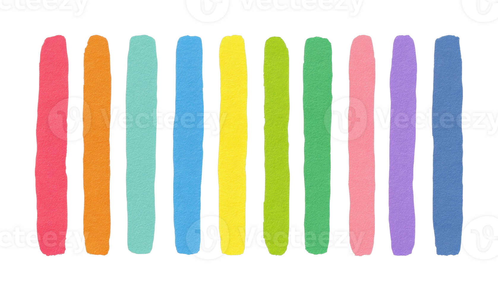 Colorful vertical stripes in rainbow pattern png