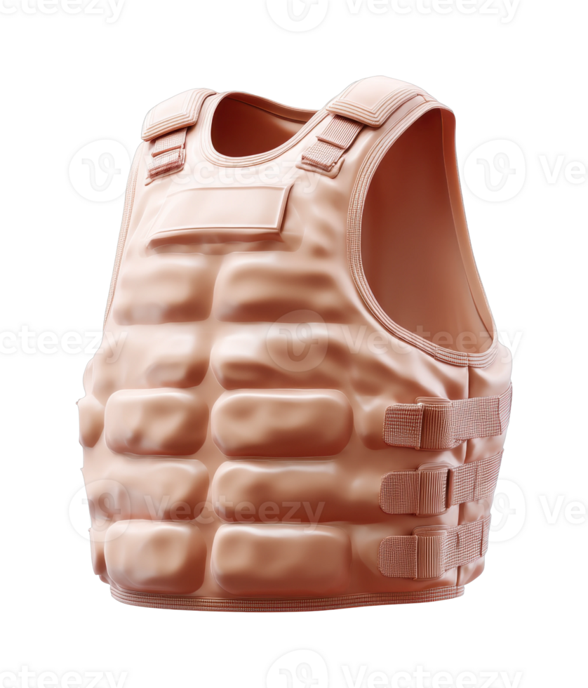 Tactical bulletproof vest with straps and padding design png