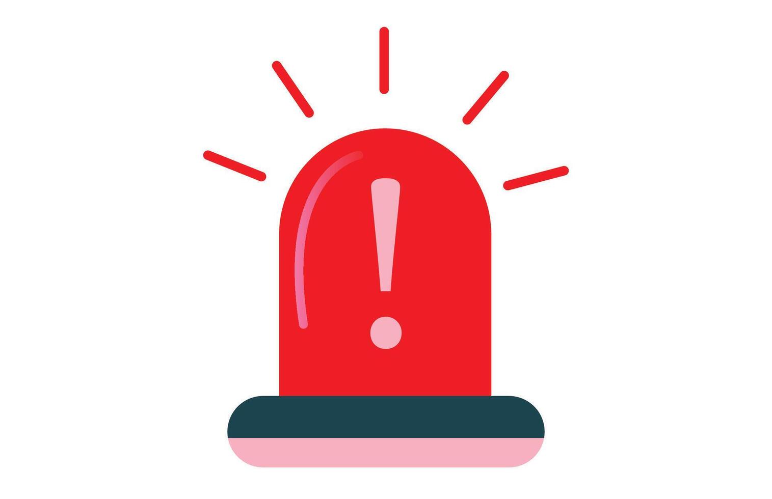 Red Emergency Alarm Siren Icon vector