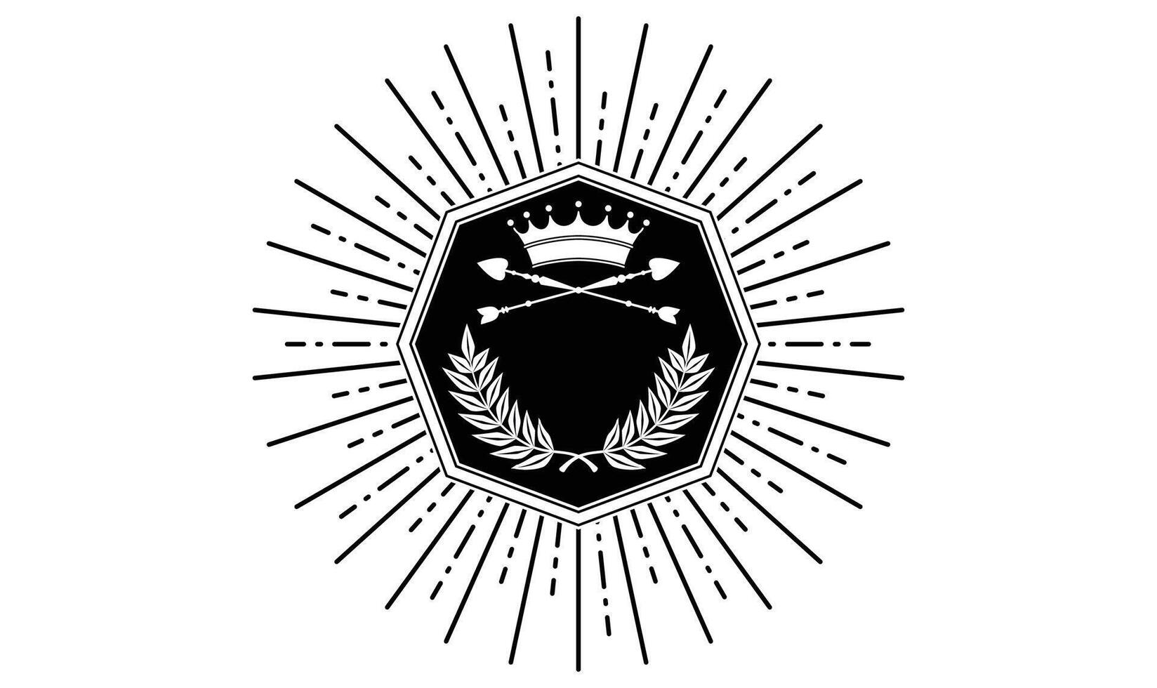 Starburst Emblem Elements vector