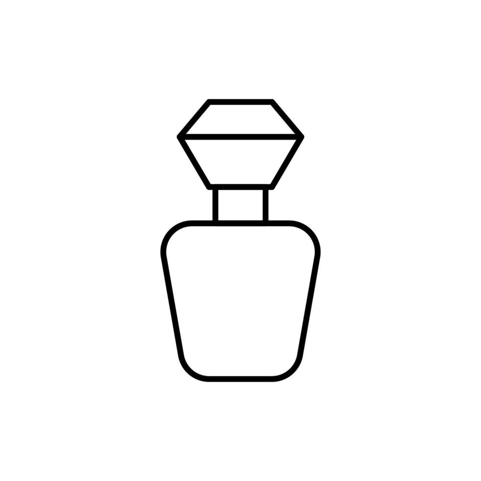 Perfume Outline Line Icon for Graphic and Web Design, Apps, Adverts, Various Cards vector
