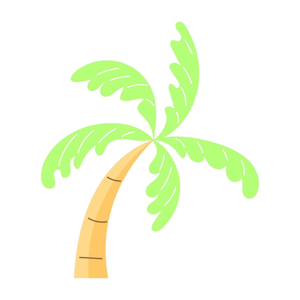 Simple Graphic Illustration of Coconut Tree vector