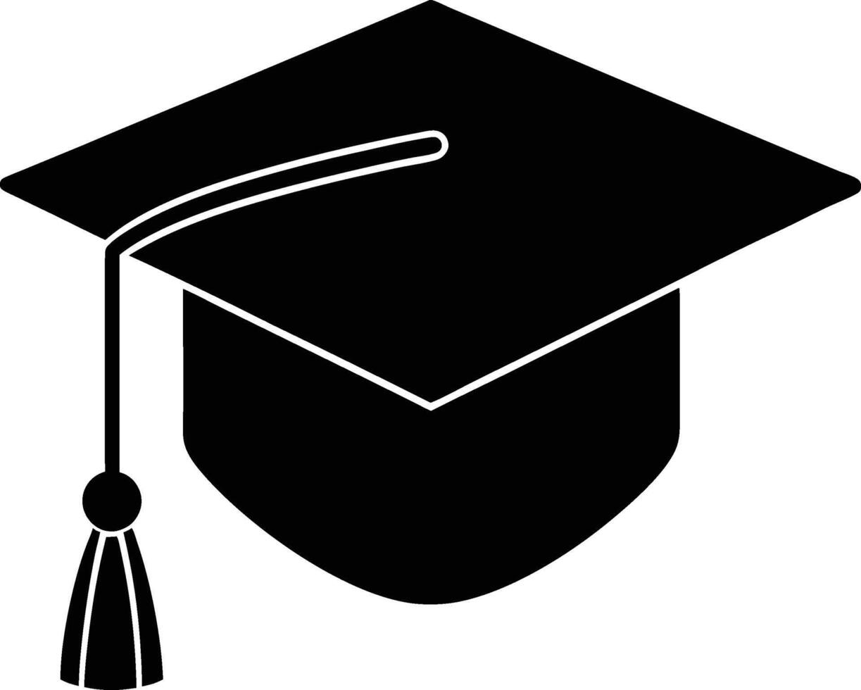 Graduation Cap and Tassel Symbolizing Academic Achievement and Education, Scholarly Success Illustration. vector