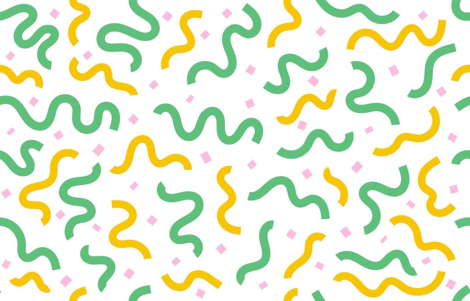 wave line seamless pattern background with trendy color vector