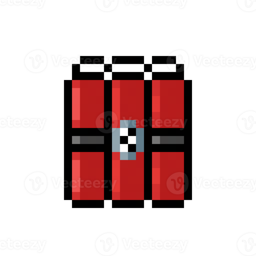 dynamite in pixel art for games png