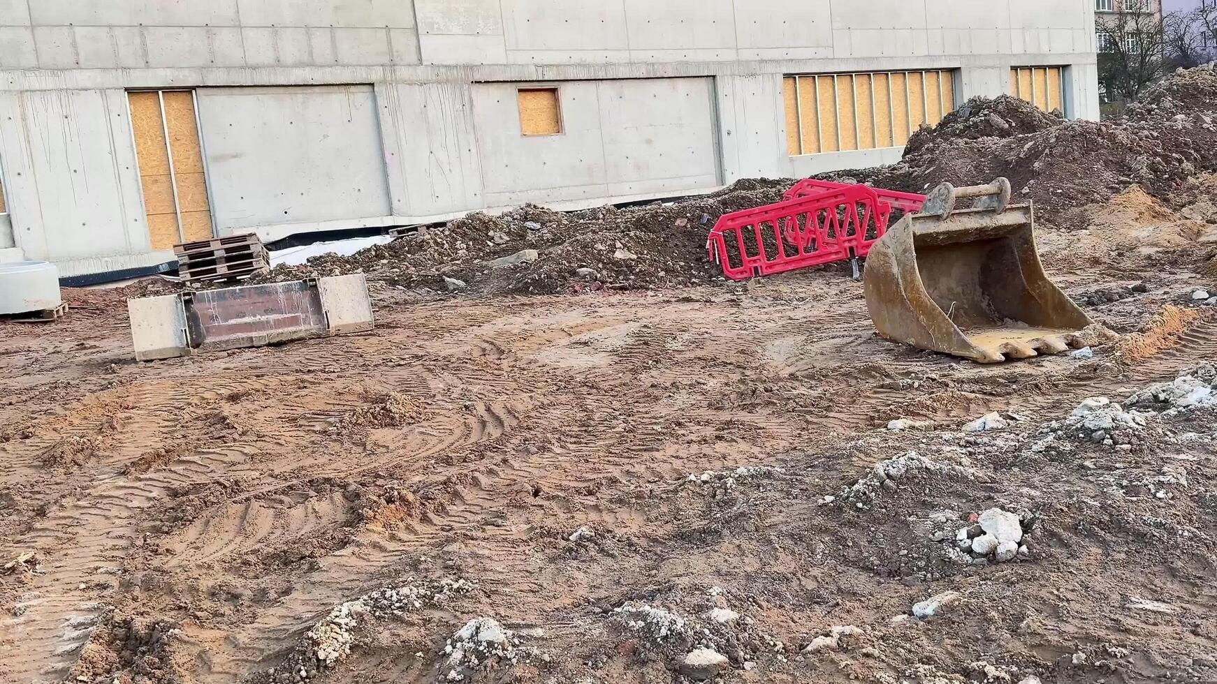 A Construction Site Featuring Heavy Machinery and Ongoing Work in Progress on Development photo