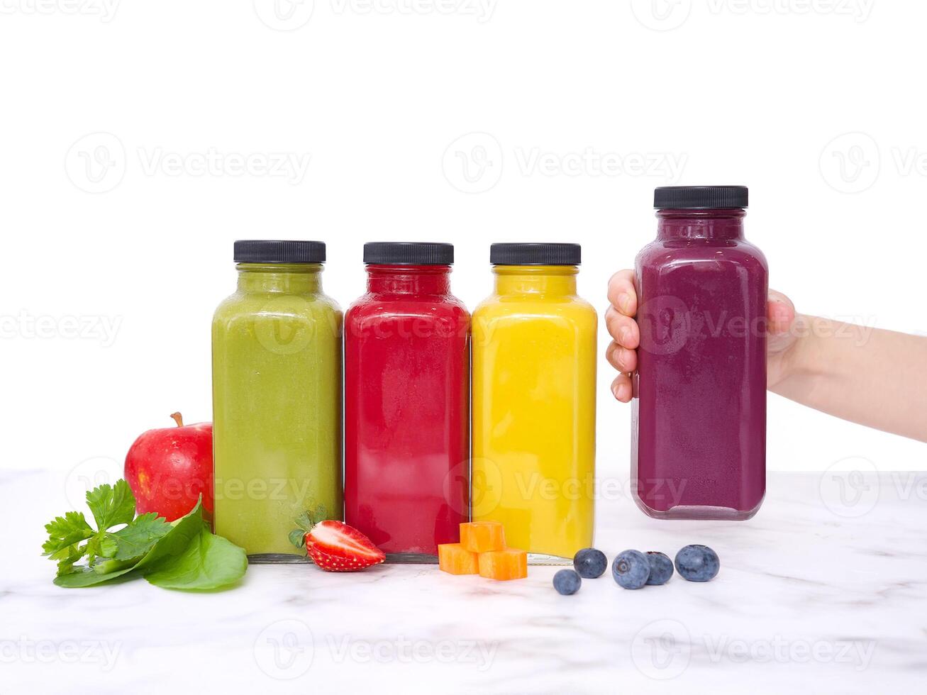 Fruit smoothie juice detox drink healthy photo