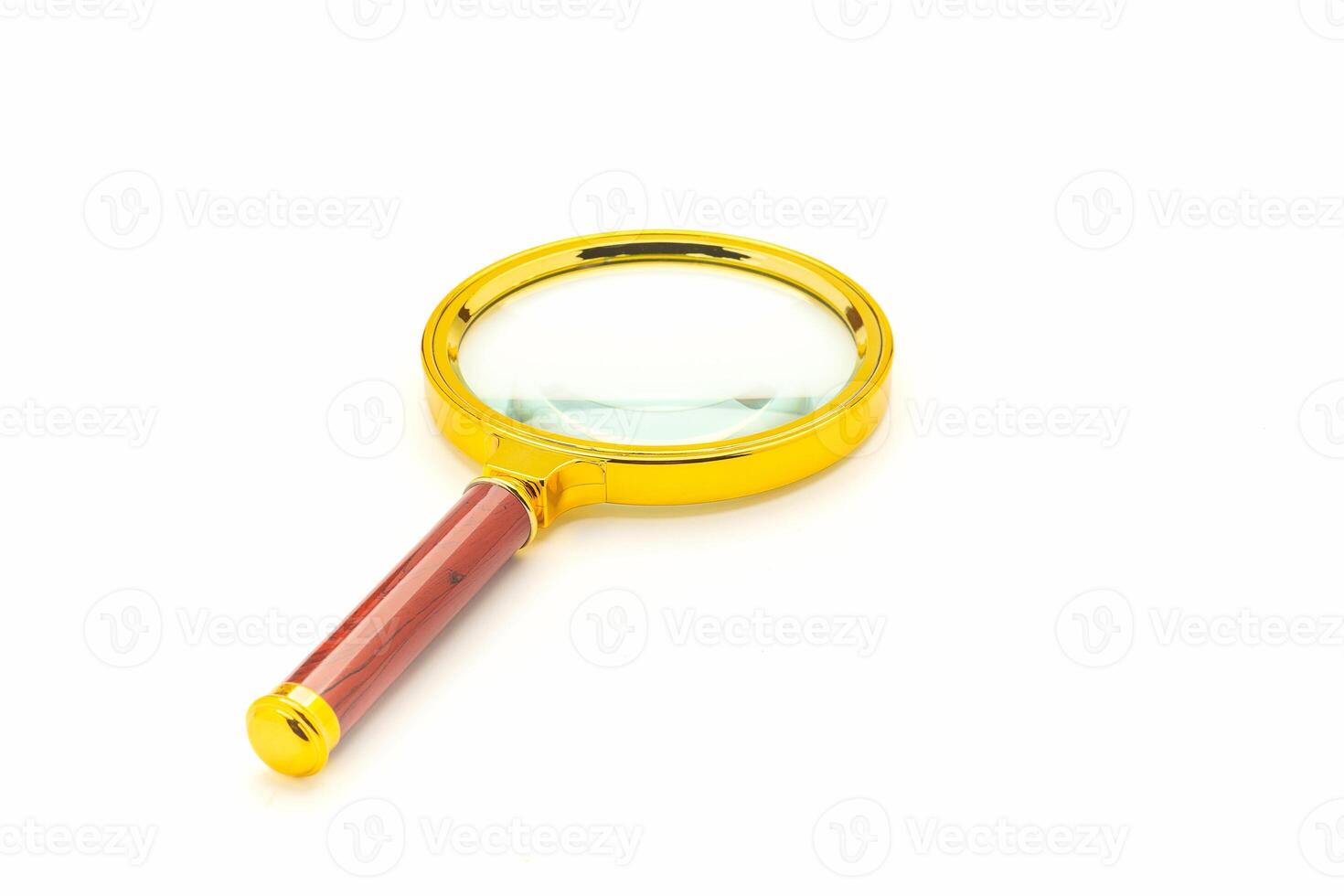 Magnifying glass isolated on a white background. photo