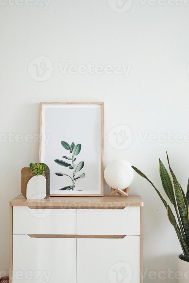 Minimalist Home Decor with Art Frame photo
