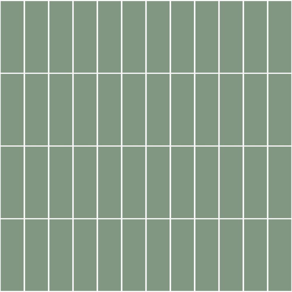 3D top view of matte green ceramic tiles with grid pattern, perfect for wall, flooring, or interior design texture backgrounds. vector