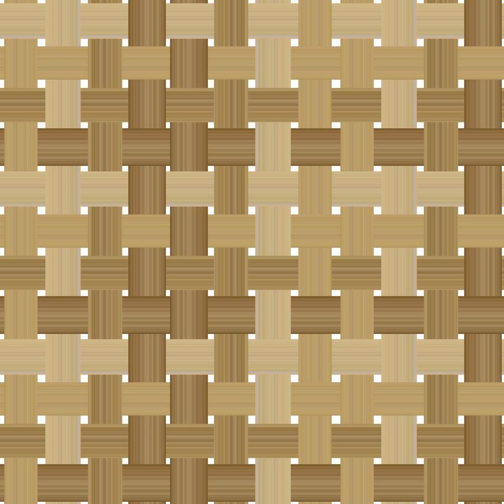 Seamless woven bamboo pattern with a natural and traditional texture, suitable for backgrounds and decorative designs vector