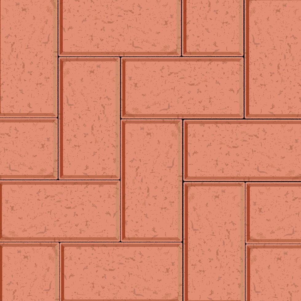 Seamless of a brick paving pattern in a staggered layout. Ideal for backgrounds, pathways, and architectural designs, providing a clean and textured surface design vector