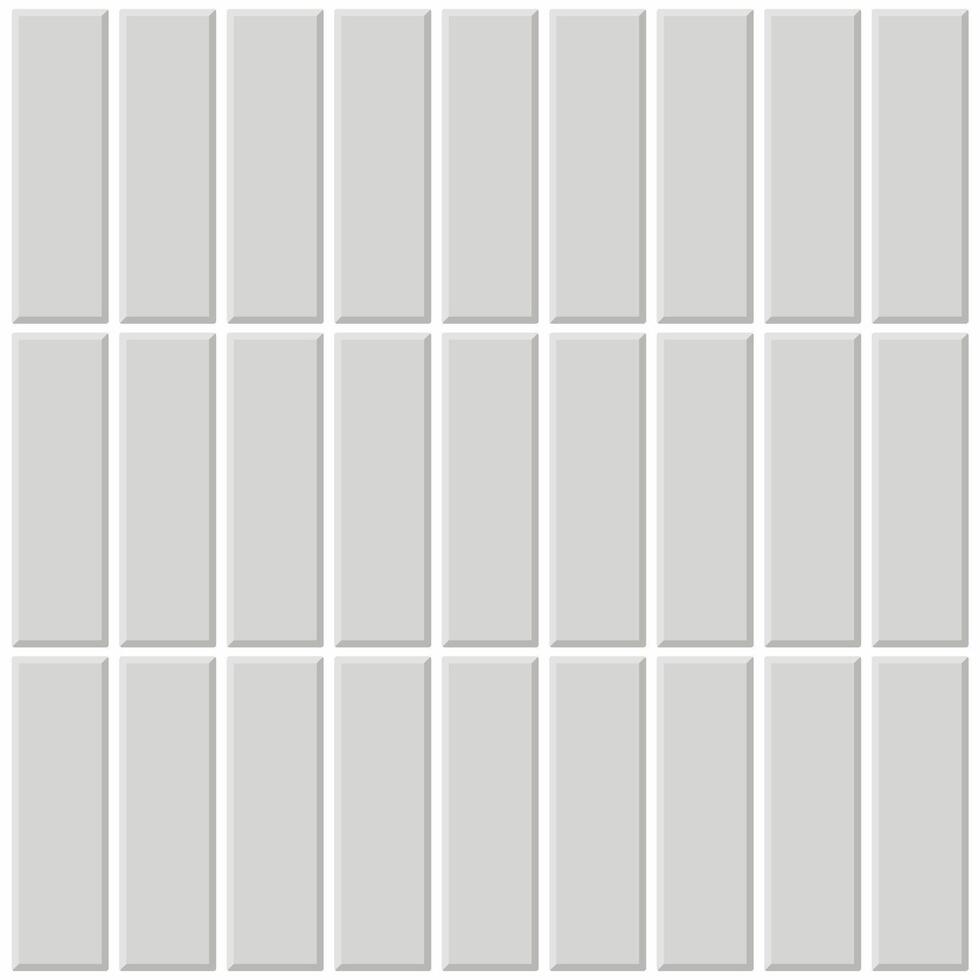 Seamless rectangular tile wall pattern with light texture, ideal for backgrounds, architecture, and interior design projects. vector