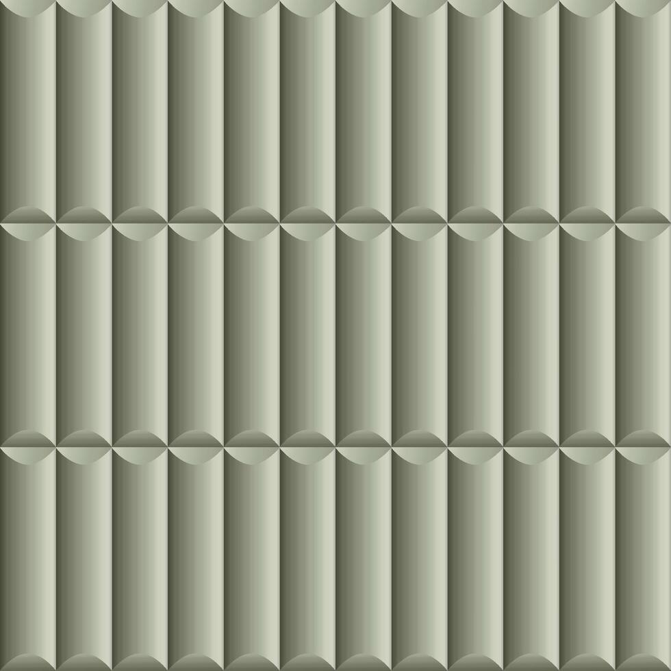 3D glossy tiles arranged in a bamboo-style pattern, ideal for nature-inspired wall designs, architecture, and decorative backgrounds. vector