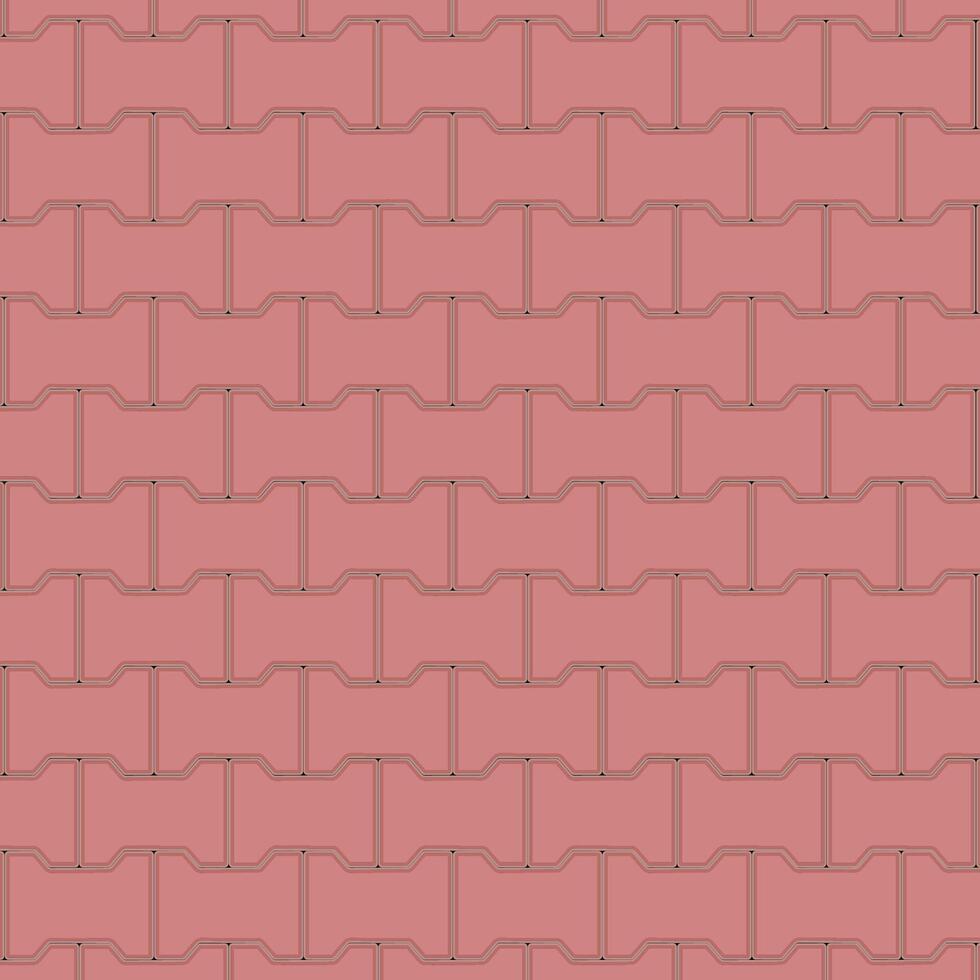 Seamless interlocking concrete tile pattern with a structured design, perfect for pavements, architecture, and construction projects vector
