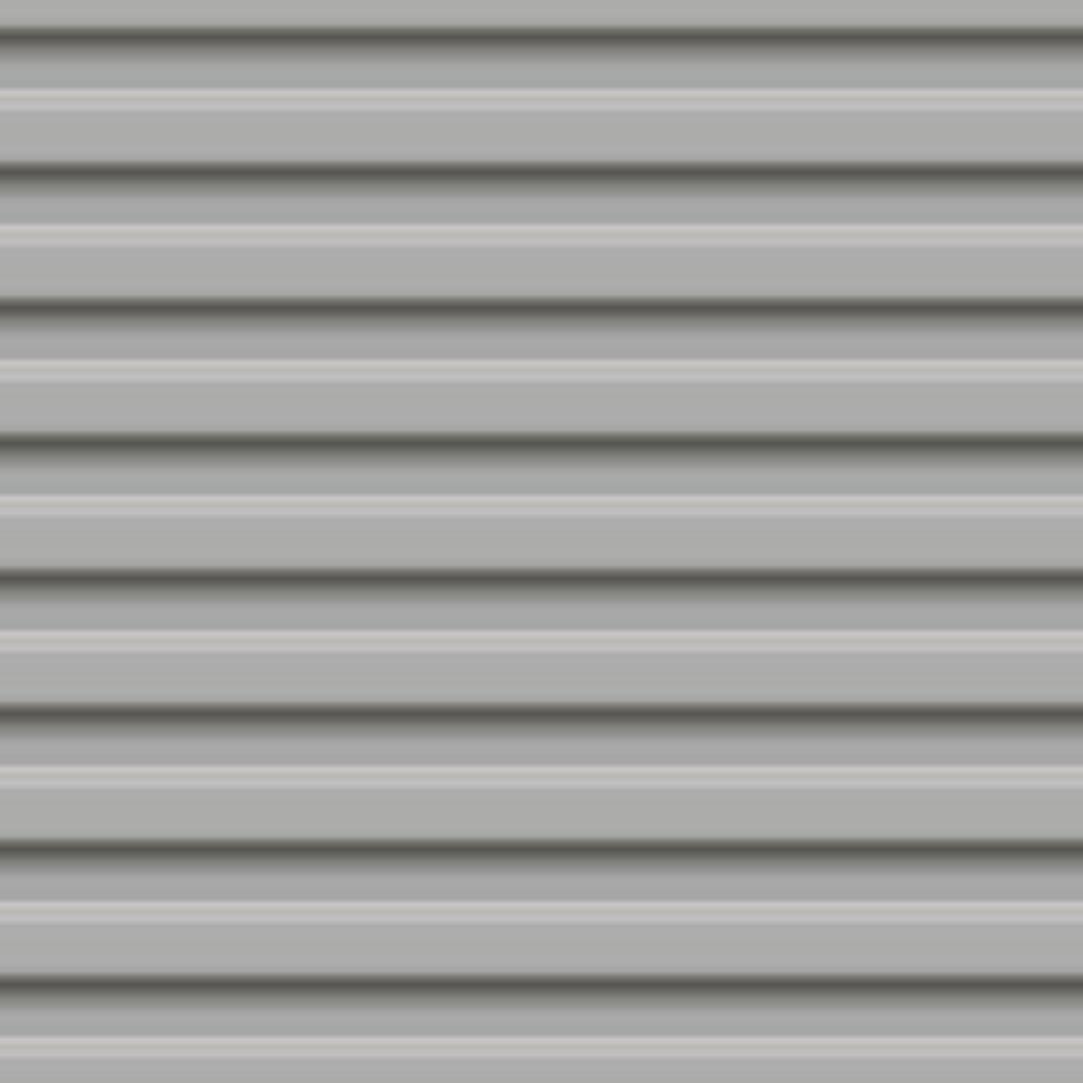 Seamless horizontal metallic stripe pattern with gradient silver and gray tones. Ideal for industrial design, modern backgrounds, and tech-style digital projects. vector