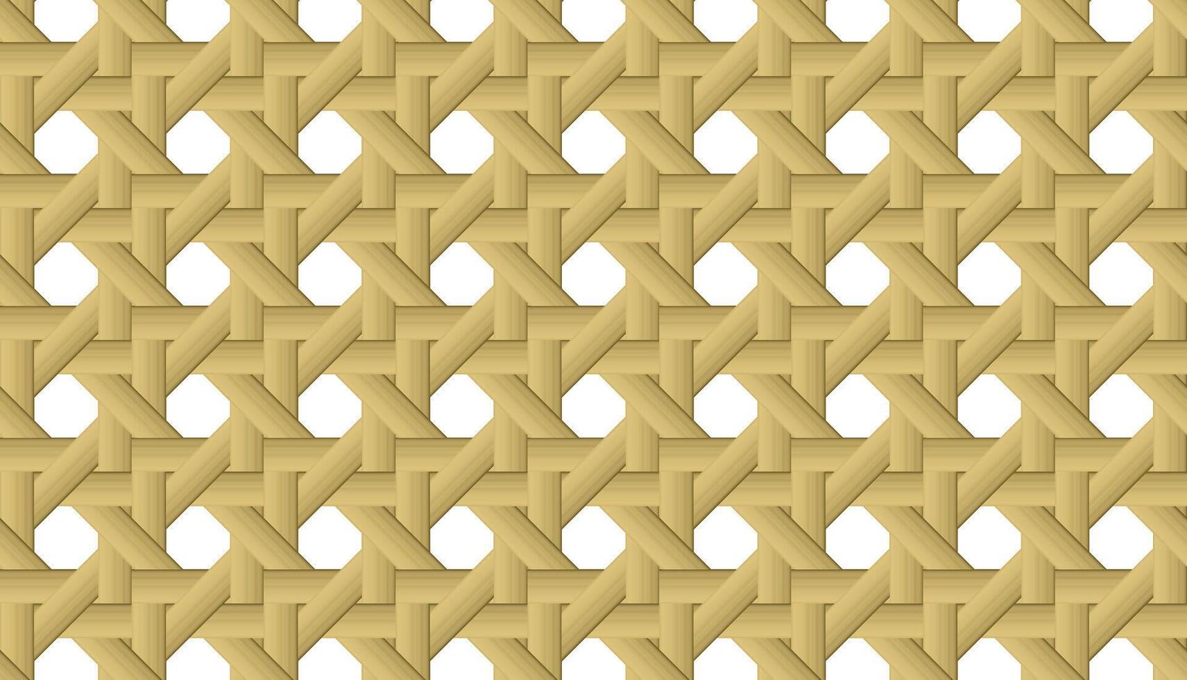 Seamless bamboo-style woven pattern with a natural, traditional look, perfect for backgrounds, crafts, and eco-friendly design projects. vector