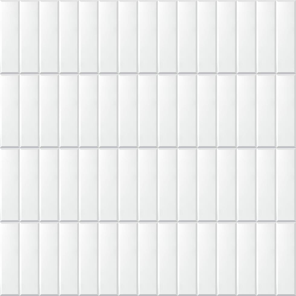 Glossy rectangular wall tile seamless pattern, ideal for bathrooms, kitchens, and modern architectural surfaces. vector