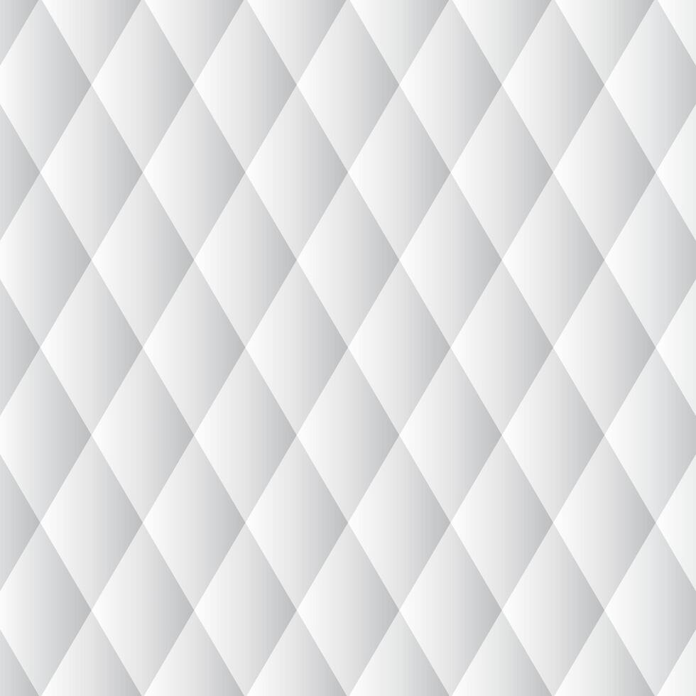 Seamless geometric pattern of gray diamond tiles with soft gradients, perfect for backgrounds, wallpaper, or modern design elements. vector