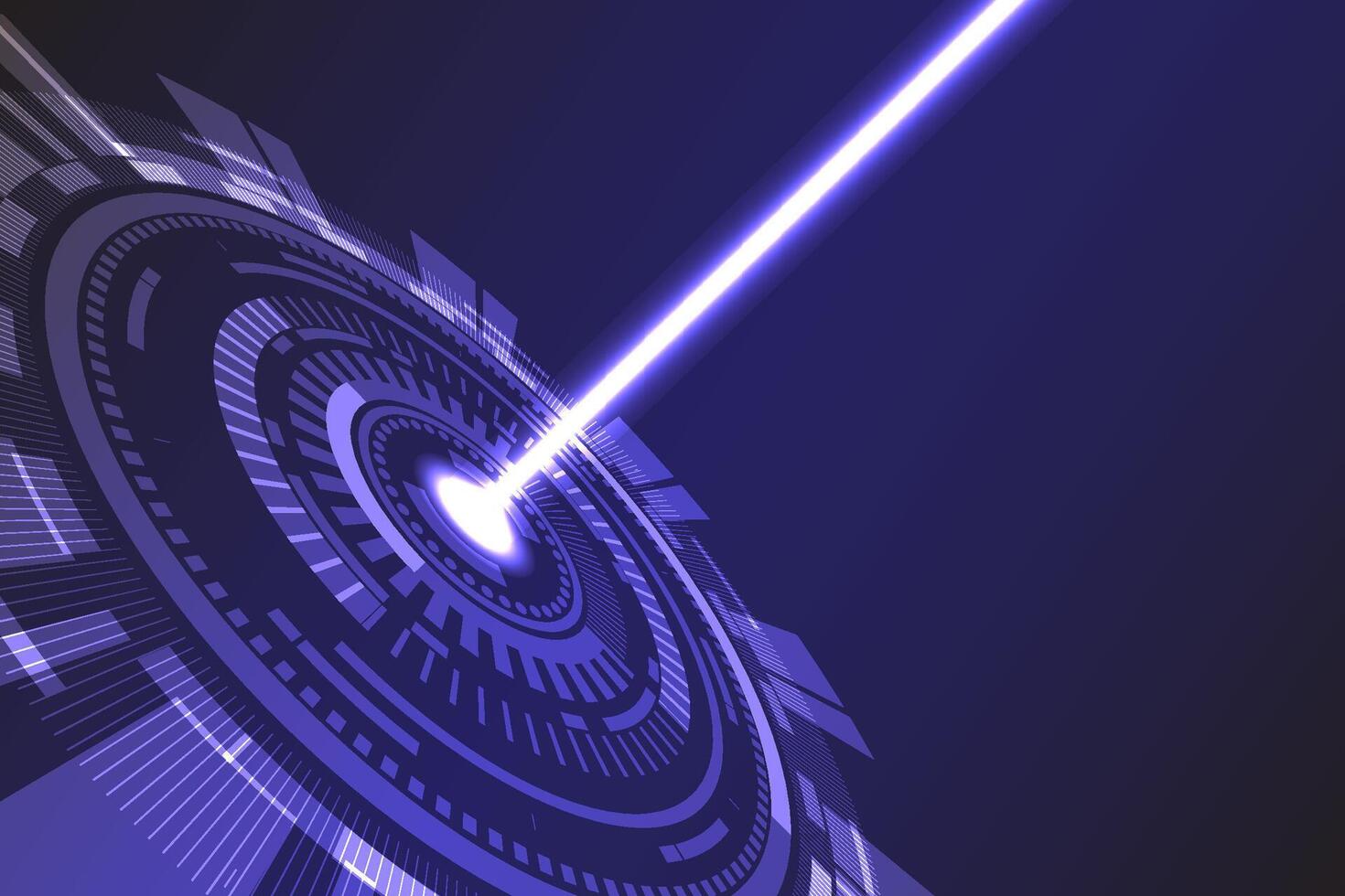 Digital laser technology illustration vector