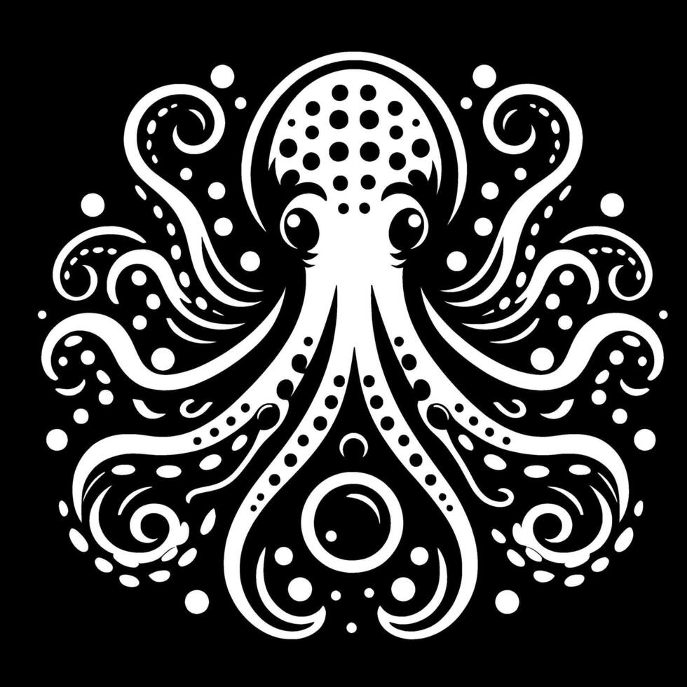 Octopus illustration by joshua klein vector