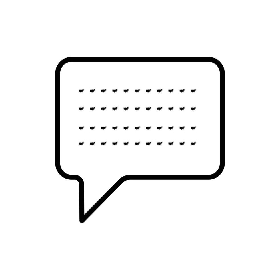 Speech bubble, chat vector