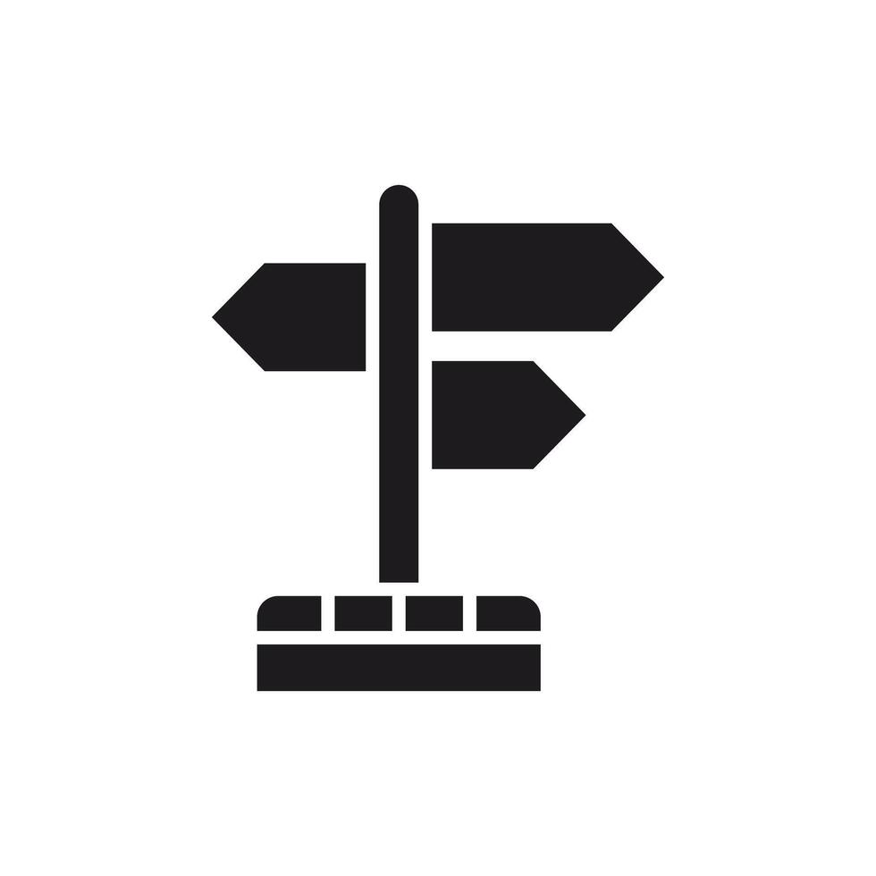 decision icon,Direction Sign Post con Illustration. vector