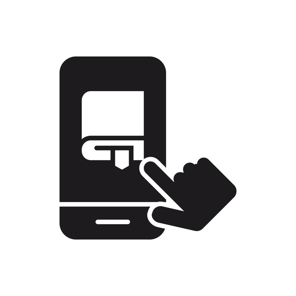 E-Learning on Smartphone, Online Education App vector