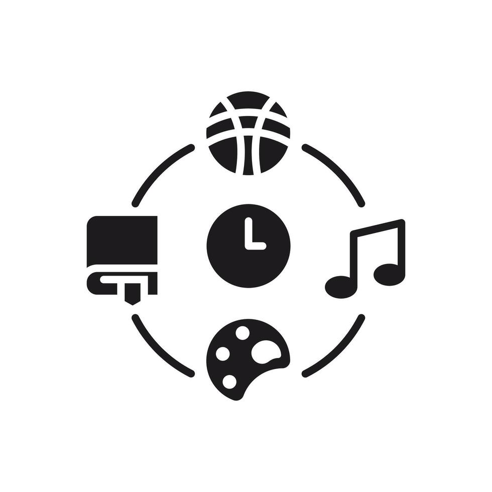 Multitasking Education and Time Management Icon vector