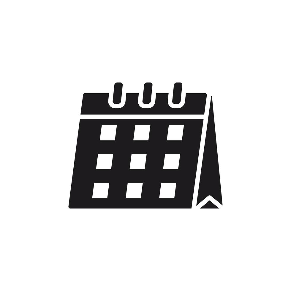 A simple yet effective calendar icon, ideal for use on websites, apps, or printed materials. With a minimalist design, this icon effectively communicates dates, appointments, and schedules. vector